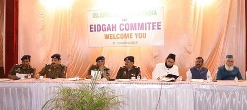 Meeting held at Idgah in Lucknow regarding preparations for Ramzan, discussion on security and arrangements