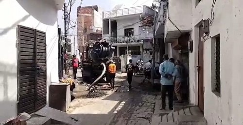 Relief from waterlogging, dirt, stench, Zone-5