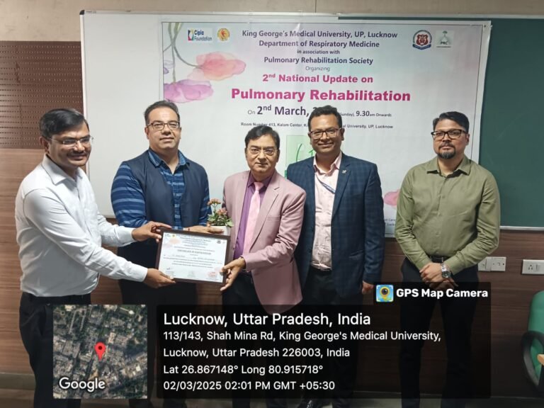 Second National Seminar on Pulmonary Rehabilitation organized at King George Medical University