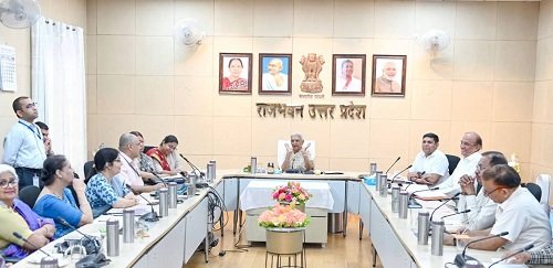 The meeting was concluded under the chairmanship of Governor of Uttar Pradesh and Chancellor of State Universities Anandiben Patel