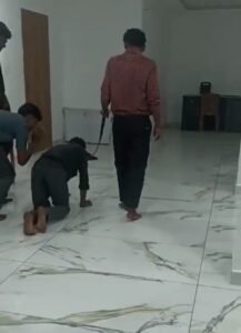 "When the target was not met, the employee was turned into an 'animal', a belt was put around his neck and he was made to walk around like a dog"