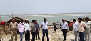 Municipal Commissioner inspected all the ghats of Saryu in view of Lord Parshuram Jayanti and Akshay Tritiya/Akha Teej festival