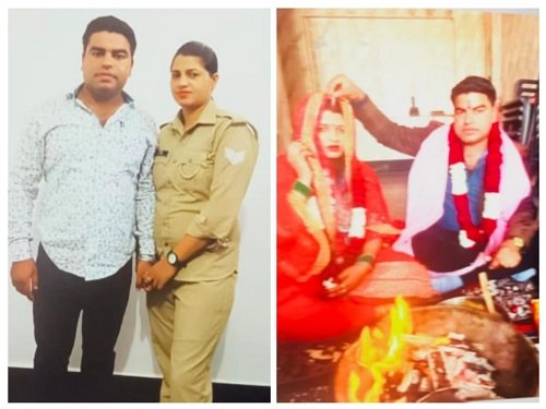 Female constable, mother of 3 children, eloped with her married lover and got married in a temple