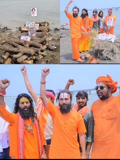 Saints from Ayodhya protest against Mamata Banerjee, Diwakaracharya Maharaj demands President's rule