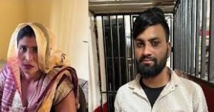 Son-in-law and mother-in-law who absconded from Aligarh were caught from Nepal border, mother-in-law said- husband used to beat me, I have come here on my own will