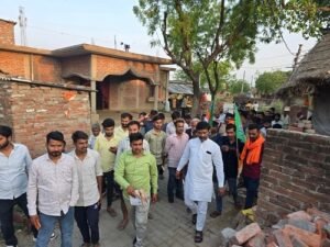 Ayodhya: 'Gaon Chalo Abhiyan' concluded with a procession in village Anjana, Alok Singh Rohit gave information about public welfare schemes