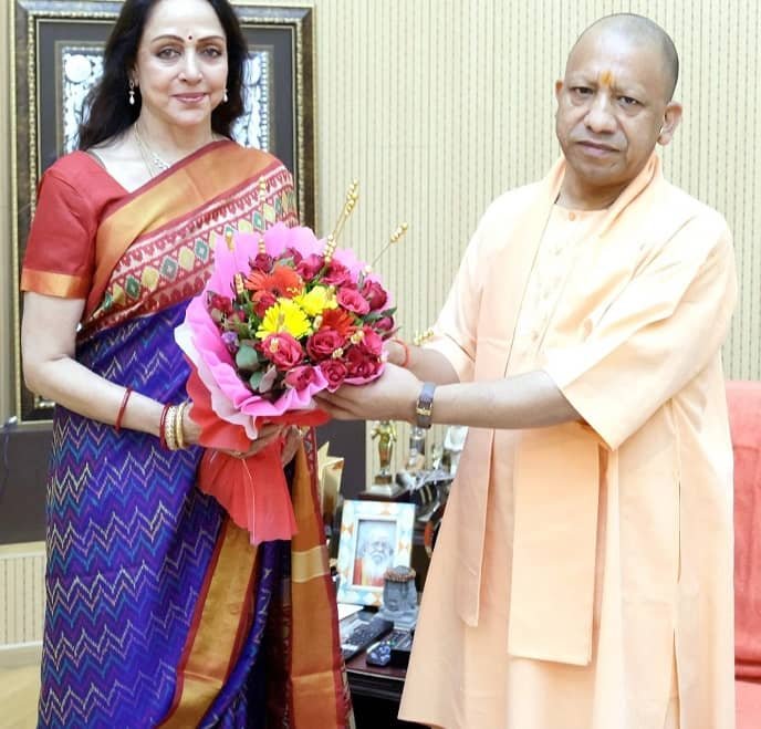 Hema Malini's meeting with CM Yogi