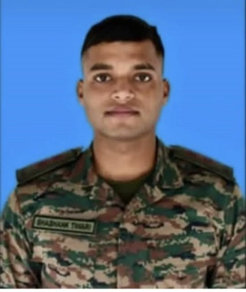 Lieutenant Shashank Tiwari, a brave son of Ayodhya, was martyred while displaying bravery in Sikkim
