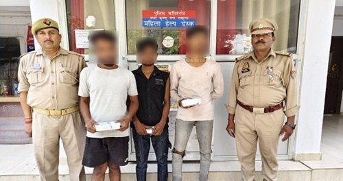 Lucknow: Three clever thieves who used to steal by stalking a closed house were caught by Krishna Nagar police