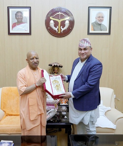 Chief Minister of Nepal's Far Western Province Kamal Bahadur Shah met Uttar Pradesh Chief Minister Yogi Adityanath with his delegation