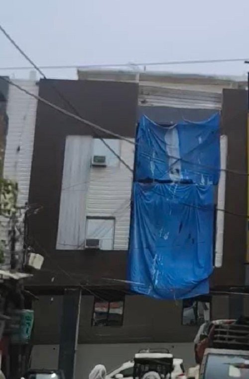 Why no questions raised on LDA? Construction continued on the sealed building, an open challenge to the system