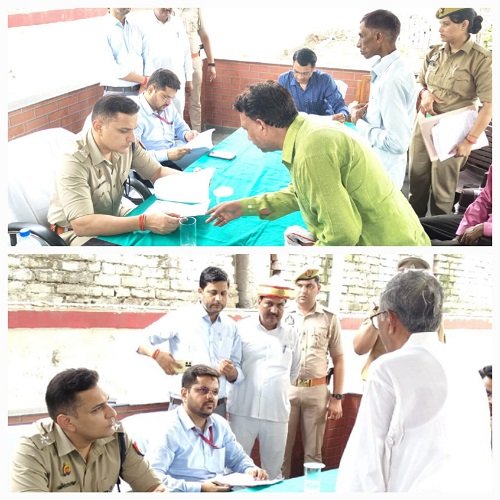 Unnao: DM-SP heard public problems in police station resolution day, gave instructions for immediate resolution