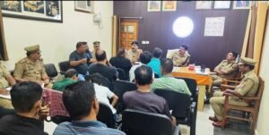Lucknow: DCP West held a meeting regarding Moharram procession, laid special emphasis on jam and security arrangements