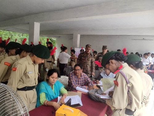 Ten-day joint annual training camp of 19 UP Girls Battalion NCC started in Lucknow Cantonment.