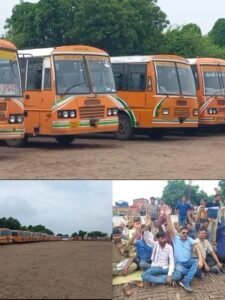 Tired courage, unheard complaints: Contract workers' anger erupted on seven demands, roadways' speed halted in Hathras