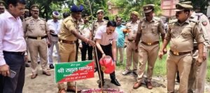 An example of devotion to mother and environmental protection, DM-SP planted trees in Hathras