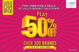 The biggest sale of the year will start at Lulu Mall from July 3