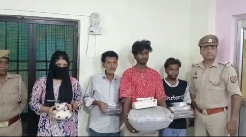 Lucknow: Major action against drug smugglers in Thakurganj, three including a woman arrested