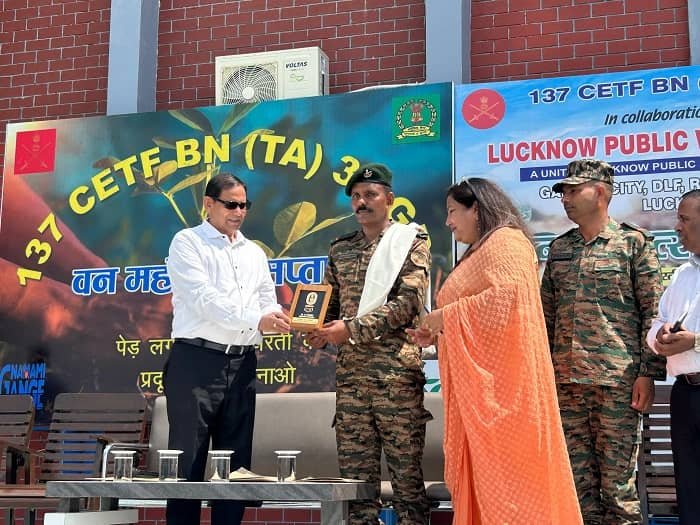 Plantation and public awareness program organized under Van Mahotsav week at Lucknow Public World School