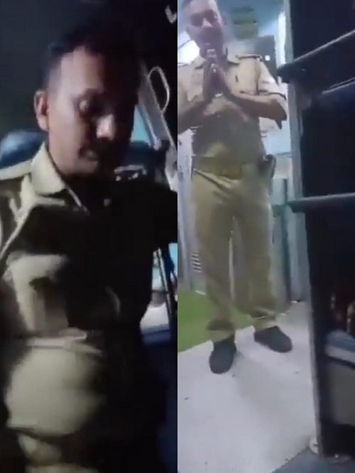 Delhi/Prayagraj: GRP constable caught on video molesting a girl in a train, suspended