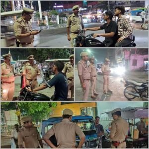 Lucknow: Police strictness in Thakurganj police station area, foot patrolling and challan action in Balaganj