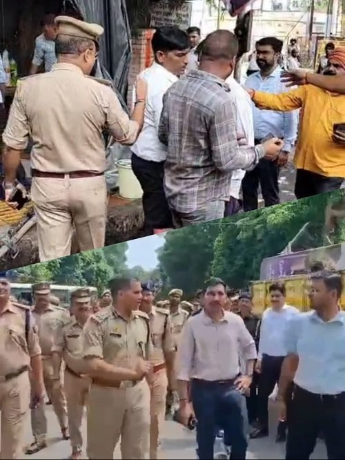 Lucknow: Administration came on the road to provide relief from traffic jam, encroachment removal campaign was carried out in Zone 1