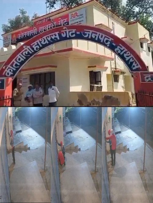 The antics of fearless thieves – they did not break the locks, but certainly broke the spirits!