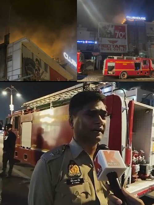 Breaking News: Huge fire at Red Tape showroom in Civil Lines, Ayodhya, fire brigade arrives at the spot