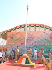 Flag hoisting by Director General of Police, Uttar Pradesh on the occasion of Independence Day-2025