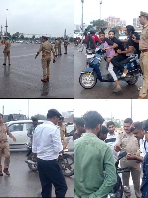 On the instructions of Joint Commissioner L&O Bablu Kumar, checking campaign was conducted across Lucknow.