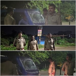 Lucknow: Dubagga police was seen alert during night patrolling, intensive checking was done under the direction of DCP West and ACP Kakori