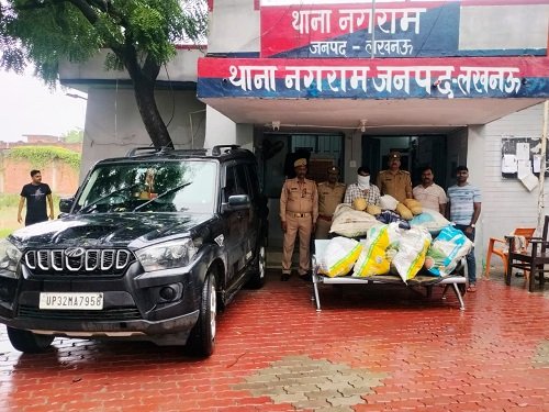 Goodwork: Ganja was being smuggled in a luxury Scorpio in the capital Lucknow, major revelation in a joint operation by Nagaram Police and STF