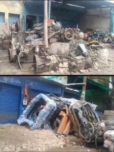 Stolen and tax free vehicles were found in TP Nagar, video and slips exposed the truth