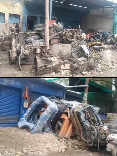 Stolen and tax free vehicles were found in TP Nagar, video and slips exposed the truth