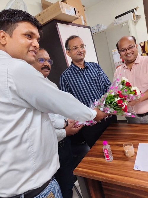 NTEP employees welcomed the newly appointed Head of Respiratory Medicine Department of Dr. Ram Manohar Lohia Institute of Medical Sciences, Lucknow.