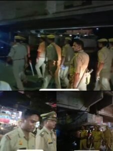 In view of Chehlum in Lucknow, police patrolled on foot, removed illegal vehicles, interrogated suspects