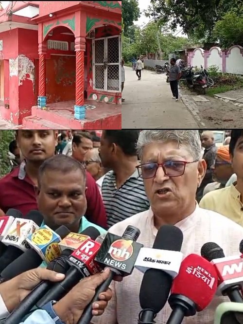 Breaking News: Protests increased in Gaddopur over bypass railway line, BJP MLA Ved Prakash Gupta met the victims