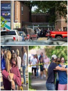 Terrorist attack on school in America, two innocent children killed, 17 children injured