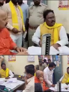 Ghazipur: Ruckus in the hospital, heated argument between BJP MLA Bedi Ram and the doctor, the doctor said- "I will send my resignation, I have seen many such MLAs"