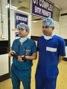 KGMU Neurosurgery Department created a miracle, gave a new life to an innocent child despite an iron rod stuck in his head