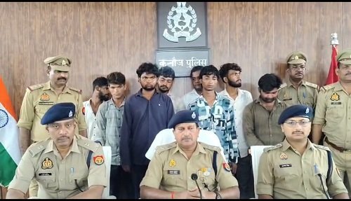 08 accused plotting robbery arrested, arms and bikes recovered