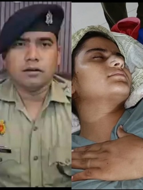 Aligarh: In Gonda's Daunkoli village, a woman fed up with the harassment from her in-laws jumped from the roof