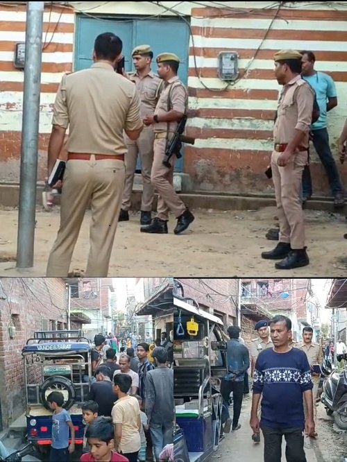 Aligarh Breaking: A youth from Aligarh set himself on fire outside Lucknow SP office