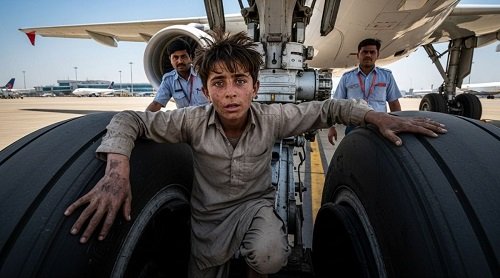 A 13-year-old Afghan teenager arrived in Delhi on a shocking Kabul-Delhi flight, hiding in the plane's wheel well.