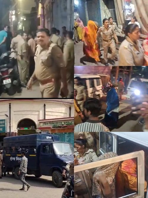 Girls were brought from Bihar and Gorakhpur for prostitution, a total of 14 arrested including 11 women.