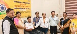 A mega blood donation camp was organised at Reserve Bank of India Lucknow campus.