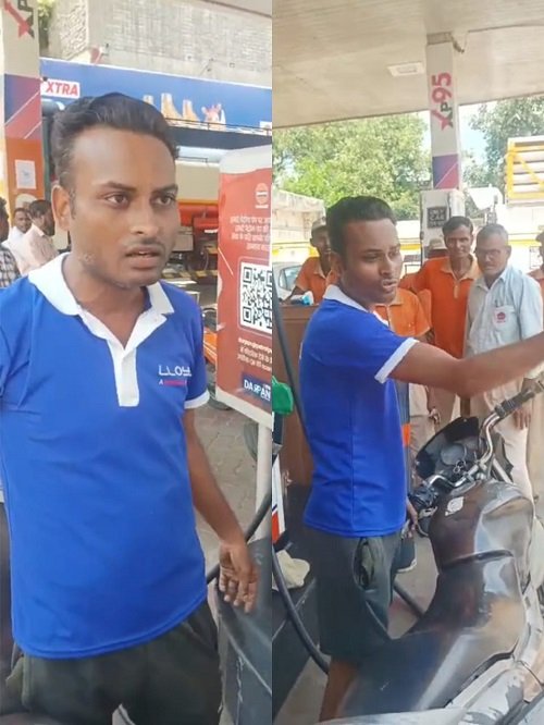 Lucknow: Hooliganism by a rowdy youth in the capital, openly challenged the police at a petrol pump