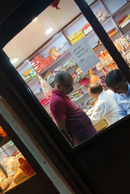 The department team took major action and raided a famous shop named Ram Avatar.