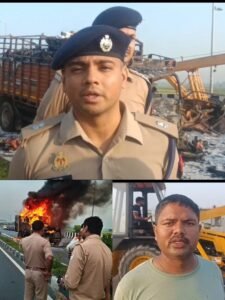 Aligarh Breaking: Fierce collision between car and canter on National Highway-34, 4 burnt alive, 1 injured