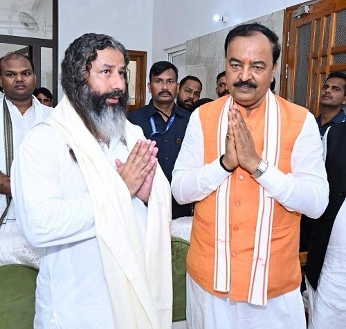 UP Deputy Chief Minister's respected 'Prem Sugandh Maharaj' alias Vibhor Batra is a big criminal in Haryana Police records, carrying a reward of Rs 50,000.